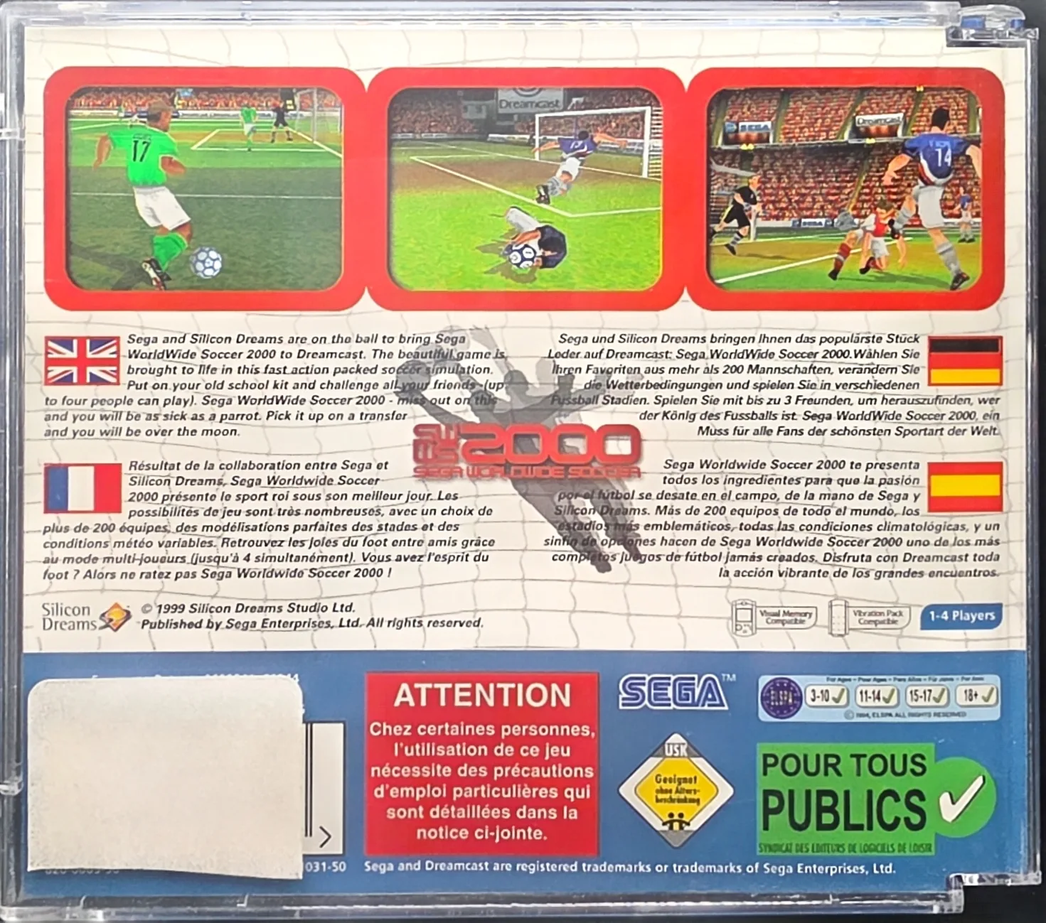 Sega Worldwide Soccer 2000, photo 2