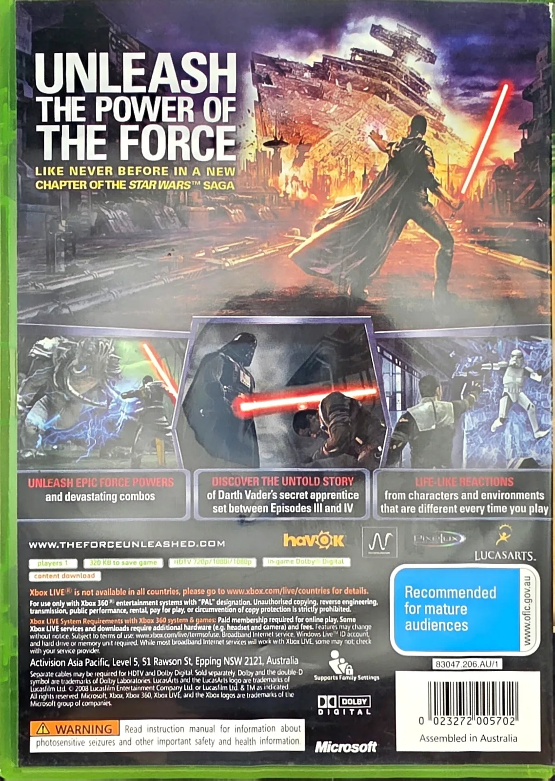 Star Wars: The Force Unleashed, photo 2