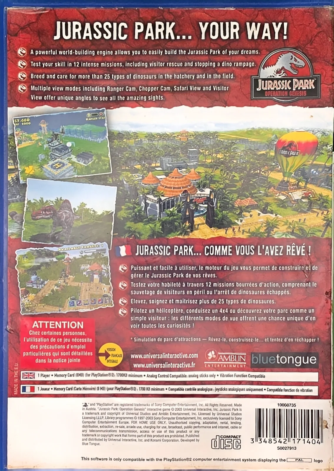 Jurassic Park: Operation Genesis, photo 2