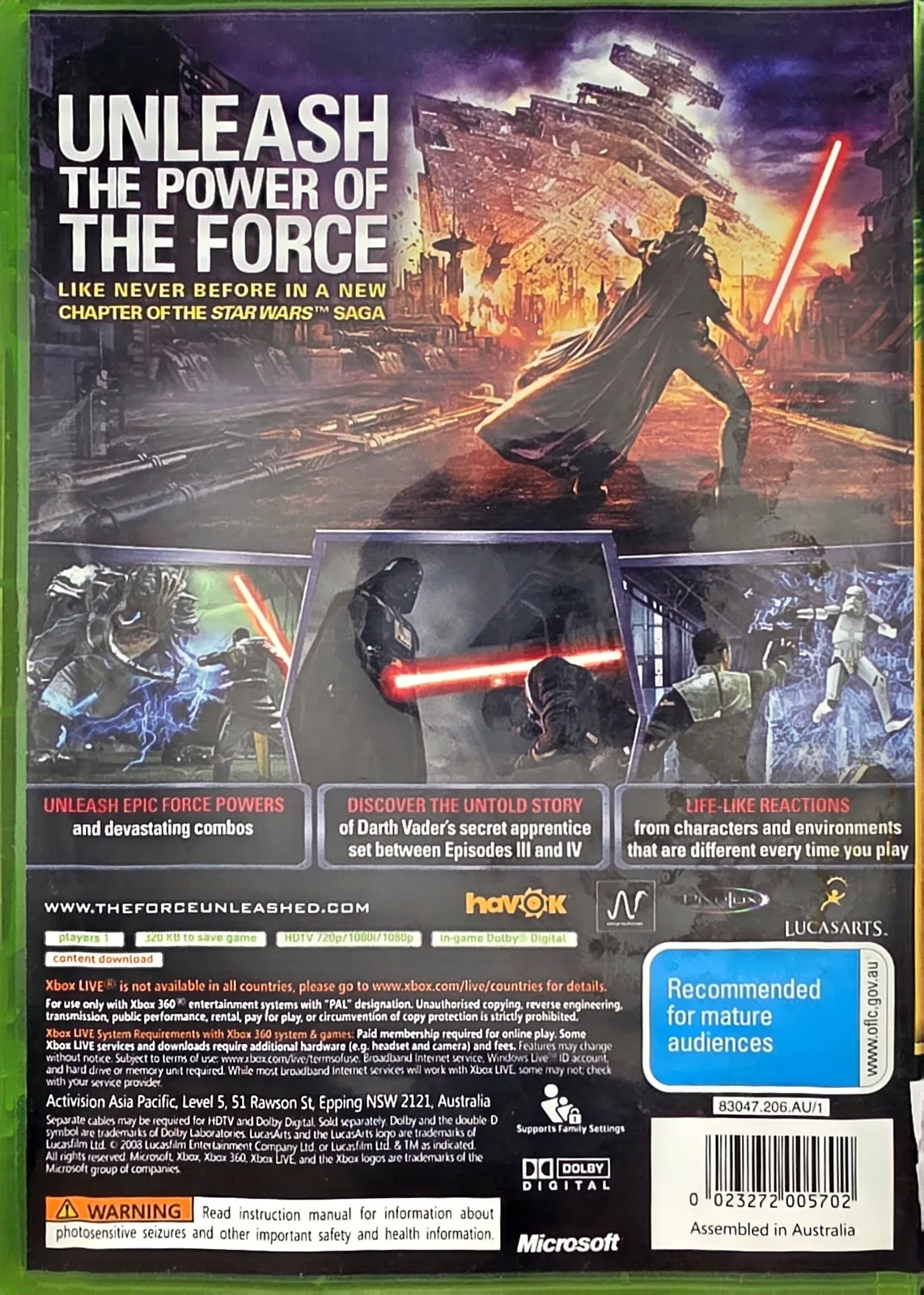 Star Wars: The Force Unleashed, photo 2