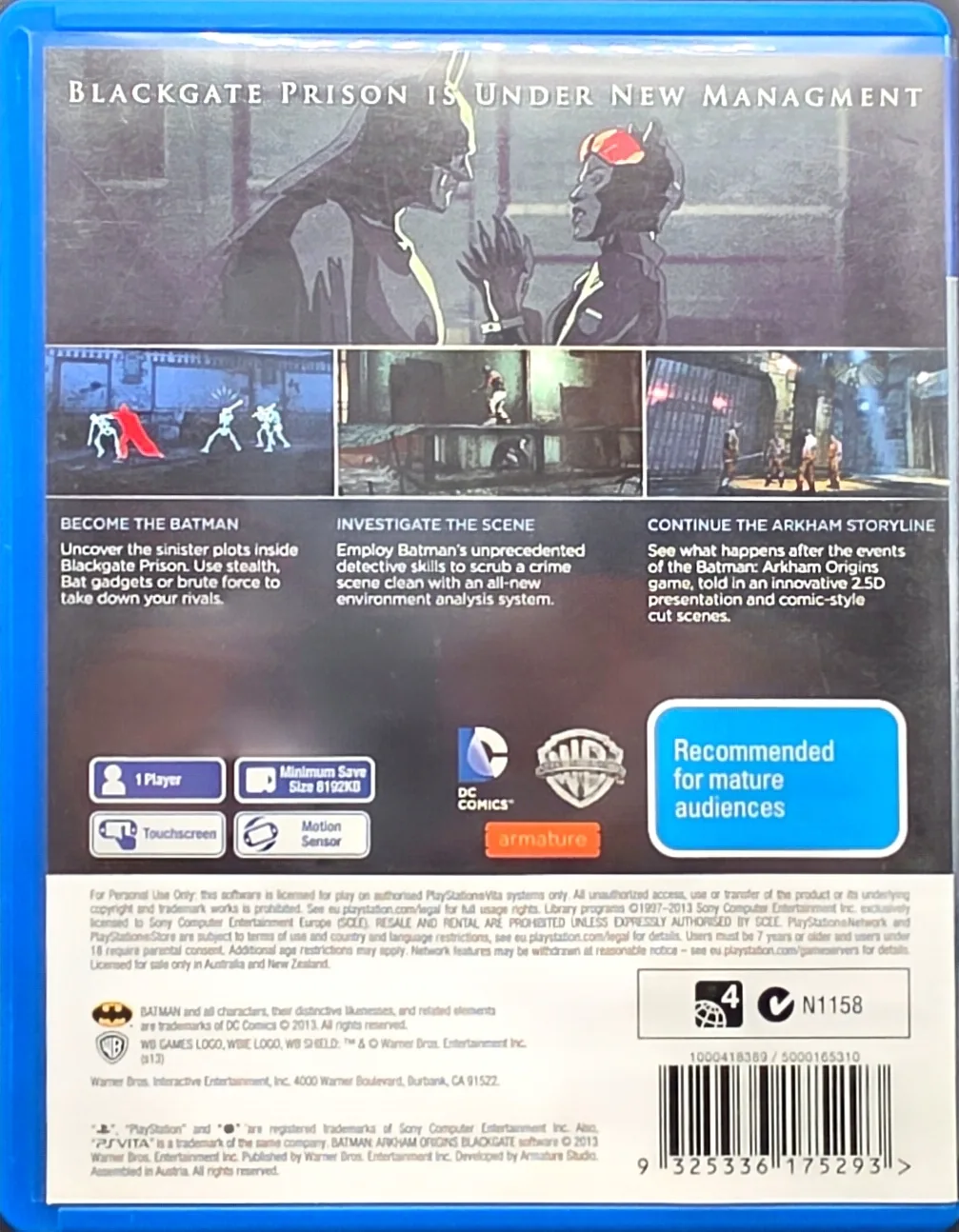 Batman: Arkham Origins Blackgate, photo 2
