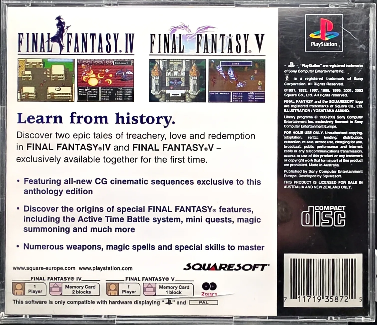 Final Fantasy Anthology, photo 2